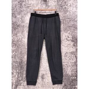 Lululemon At Ease Jogger Pants Large Mens Gray Textured Knit